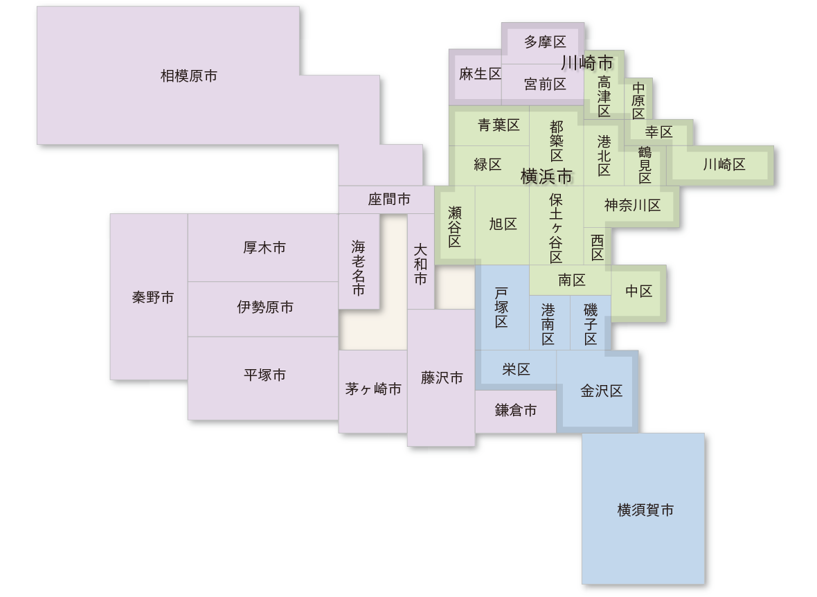 神奈川エリアマップ